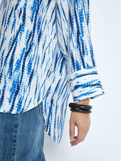 Peppercorn Blouse 'Gigi' in de kleur Blauw / Navy / Wit, Productweergave