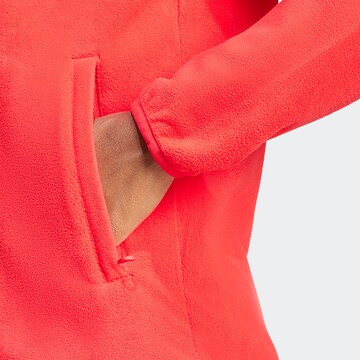 ADIDAS TERREX Athletic Fleece Jacket 'Ess' in Red
