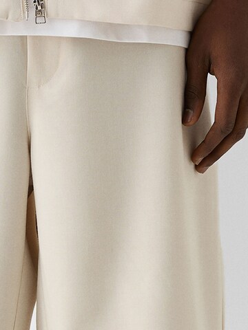 Bershka Loosefit Bukser i beige