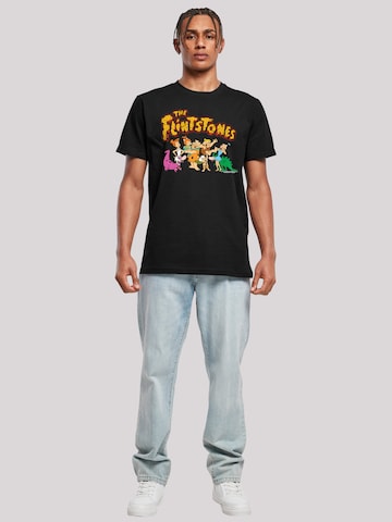 T-Shirt 'The Flintstones Group Distressed' F4NT4STIC en noir
