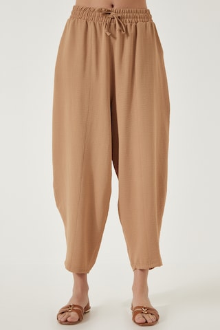 Happiness İstanbul Barrel Nohavice - Béžová: predná strana