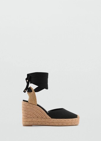 MANGO Espadrilles 'Ona' in Black