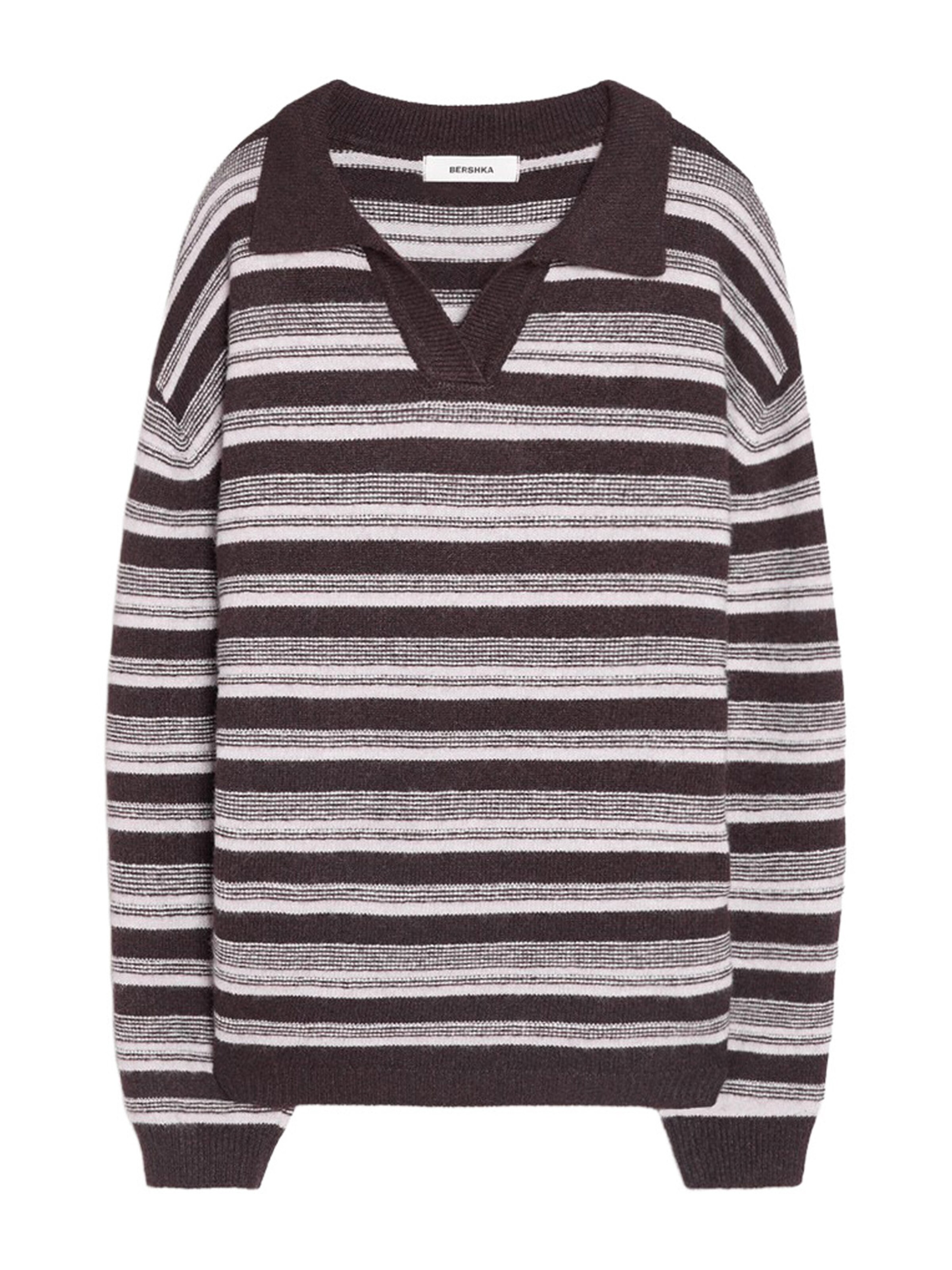 Bershka Sweater in Grey: front