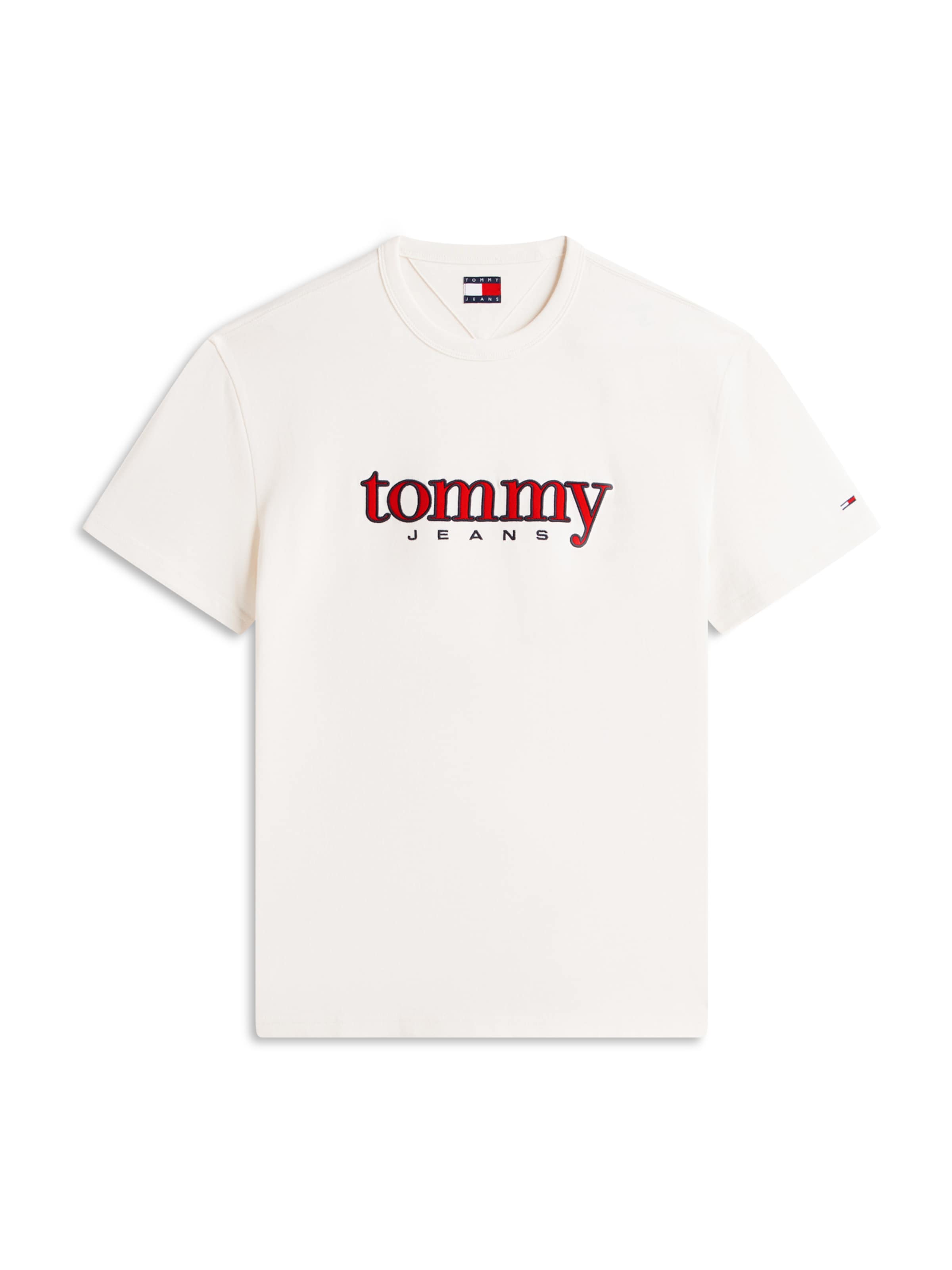 balta Tommy Jeans Marškinėliai: priekis