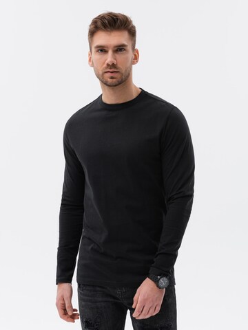 Ombre Shirt 'L138' in Zwart: voorkant