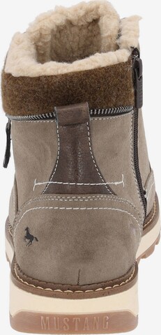 MUSTANG Lace-Up Boots '4193602' in Beige