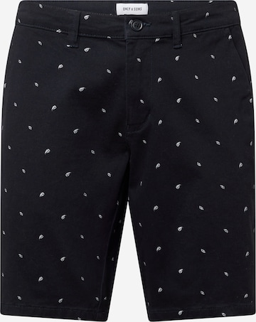 Only & Sons Regular Broek 'CAM DITSY' in Blauw: voorkant