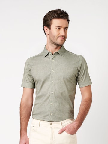 DESOTO Slim fit Overhemd in Groen: voorkant