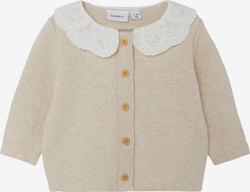 NAME IT Knit Cardigan 'FAMIA' in Beige: front
