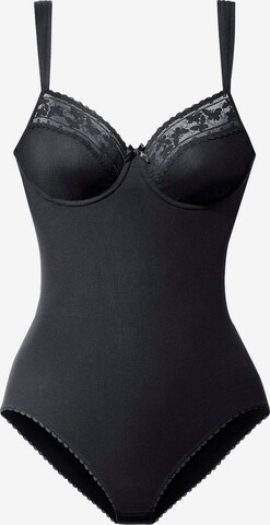 NUANCE Shaping Bodysuit in Black: front