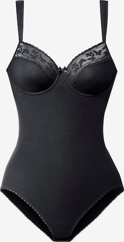 NUANCE Shaping Bodysuit in Black: front