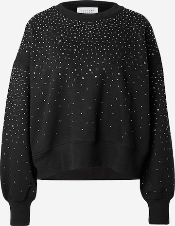 SISTERS POINTSweater majica 'HIKE' - crna boja: prednji dio
