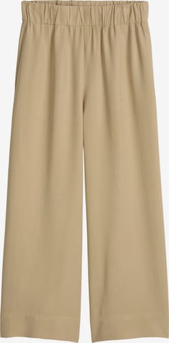 Marc O'Polo DENIM Szeroka nogawka Spodnie w kolorze zielony: przód