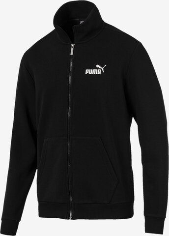 PUMA Sweatjacke 'Track' in Schwarz