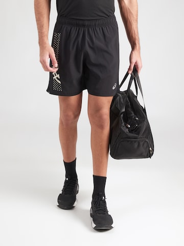 ASICS Szabványos Sportnadrágok - fekete: elől