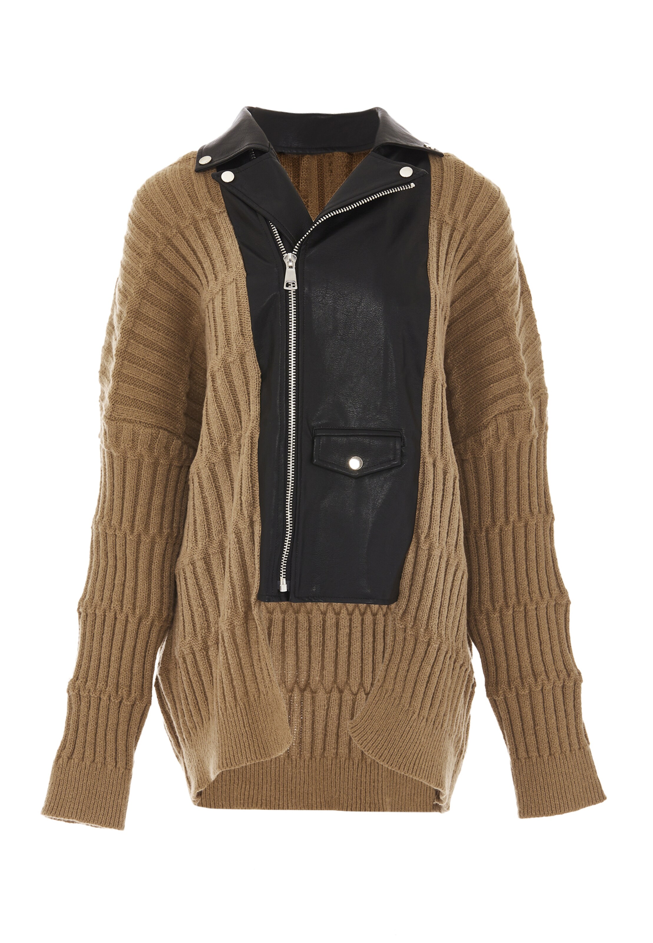 NAEMI Knit cardigan in Brown: front