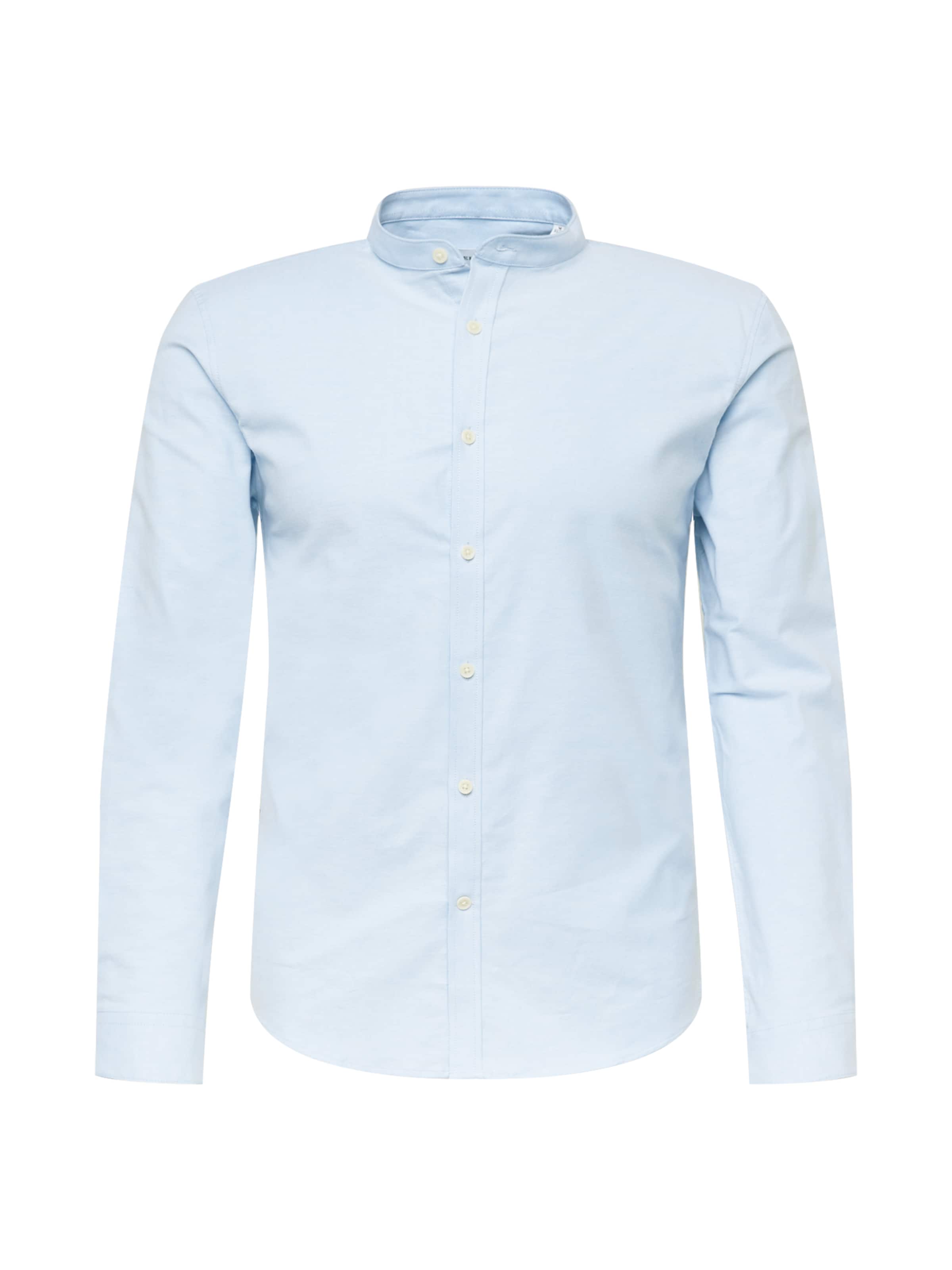 Lindbergh Slim fit Button Up Shirt in Blue: front