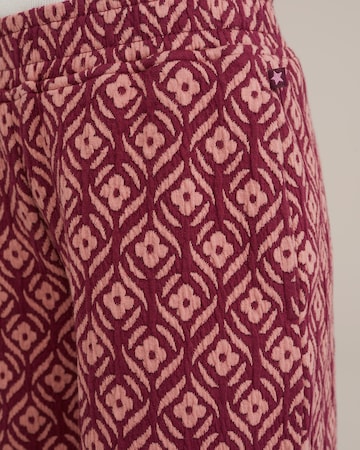 Wide leg Pantaloni de la WE Fashion pe roșu