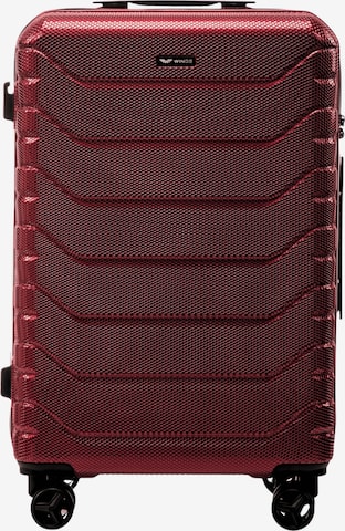 Valisette 'PEAFOWL' WINGS en rouge : devant