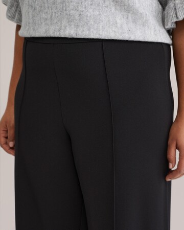 WE Fashion Regular Hose in Schwarz