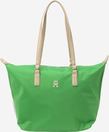 TOMMY HILFIGER Nakupovalna torba | zelena barva: sprednja stran