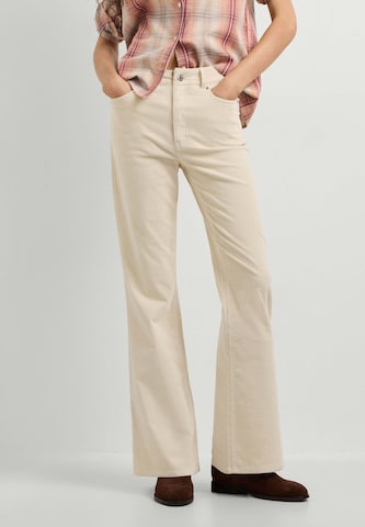 Pepe Jeans - Acampanado Pantalón 'Willa' en blanco: frente