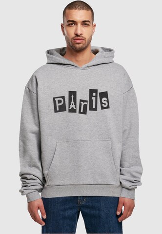 Merchcode Sweatshirt 'Paris' in Grijs: voorkant