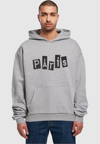 Sweat-shirt 'Paris' Merchcode en gris : devant