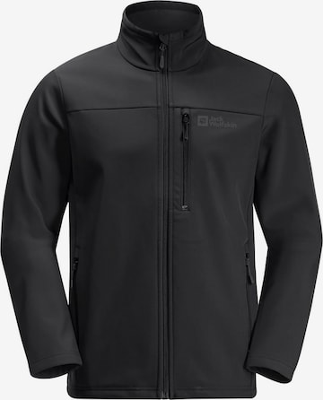 JACK WOLFSKIN Outdoor jacket in Black: front