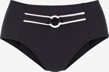 VIVANCE VIVANCE Highwaist-Bikini-Hose in Schwarz: predná strana