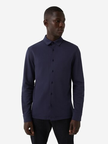 BOGNER Regular fit Button Up Shirt 'Franz-10' in Blue: front
