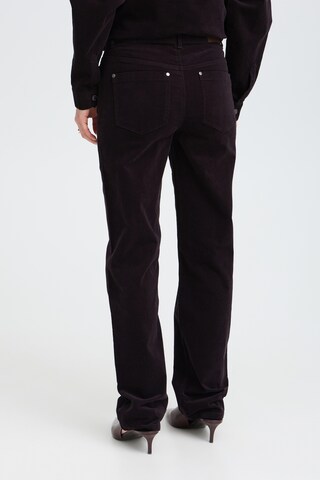 Pulz Regular Broek 'PZSally' in Bruin