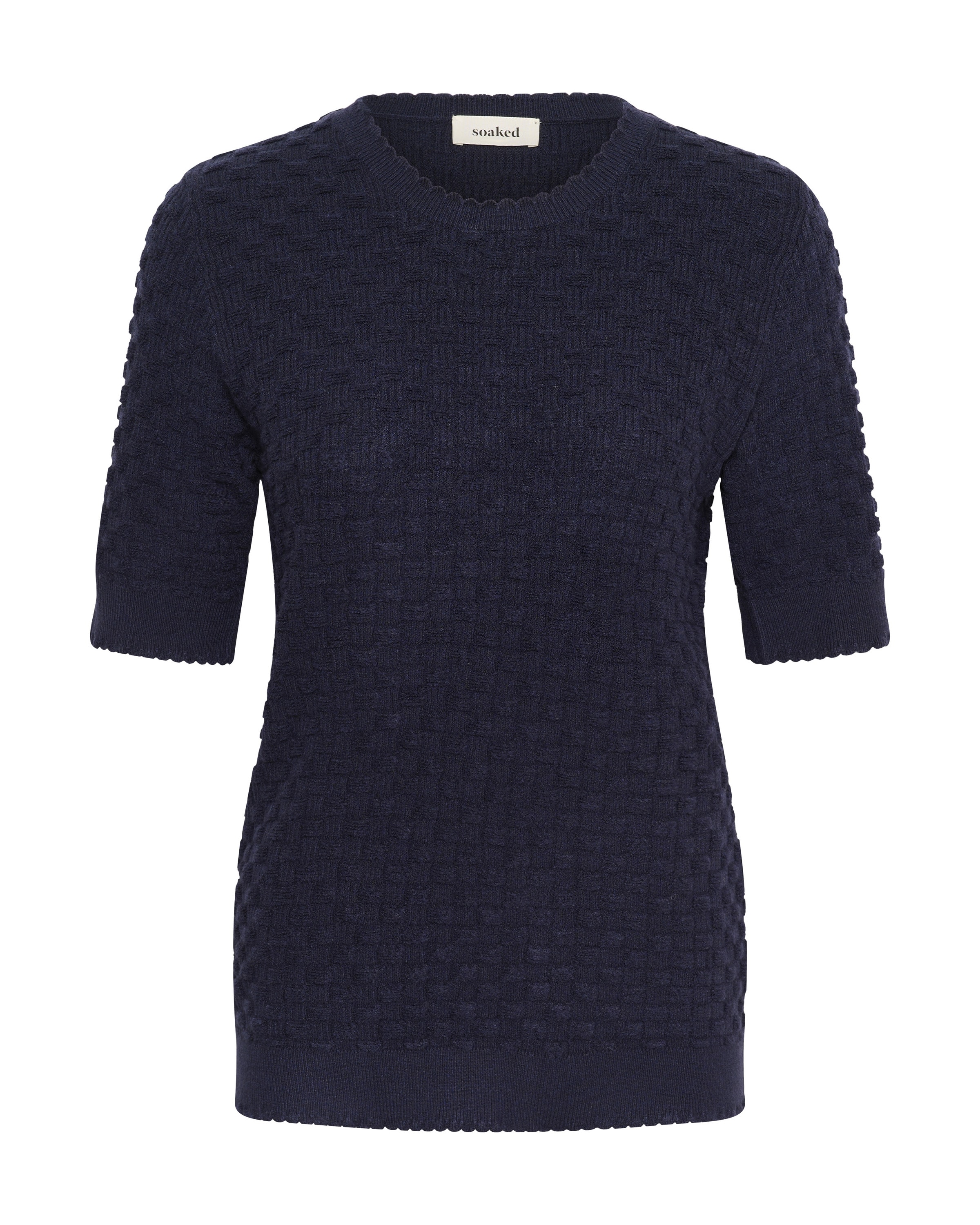 SOAKED IN LUXURY Pullover 'SLSpina' in Blau: Vorderseite