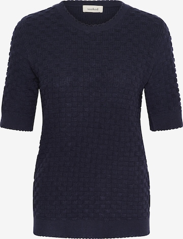 SOAKED IN LUXURY Pullover 'SLSpina' in Blau: Vorderseite