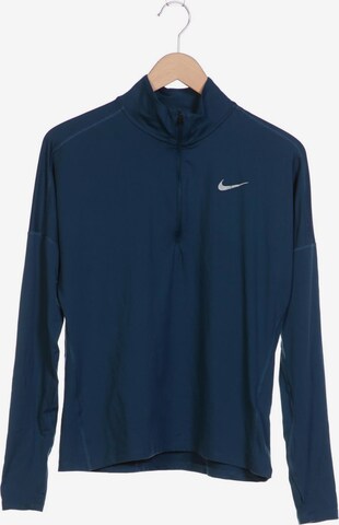 NIKE Langarmshirt M in Blau: predná strana