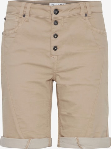 PULZ Jeans Pants 'Rosita' in Beige: front