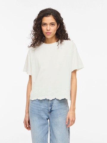 Maglietta 'VINorani' di VILA in bianco: frontale