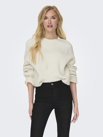 ONLY Sweater in Beige: front