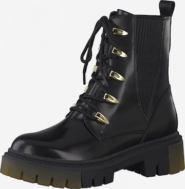 MARCO TOZZI Lace-Up Ankle Boots in Black: front