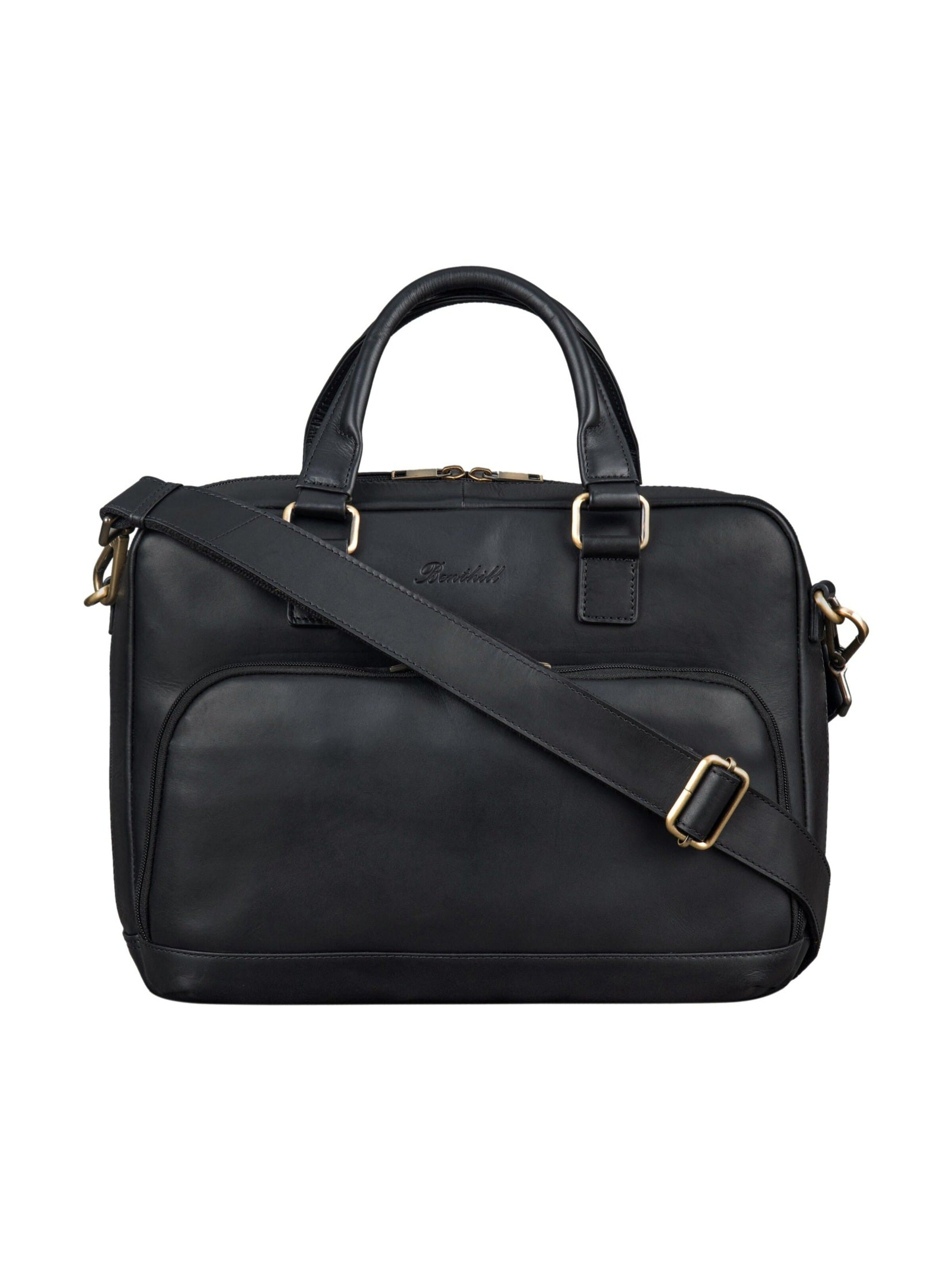 Benthill Briefcase in Black: front