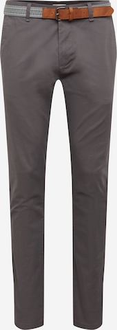 ESPRIT Slimfit Chino kalhoty – šedá: přední strana