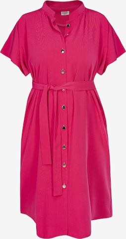 Karko Shirt Dress in Pink: front