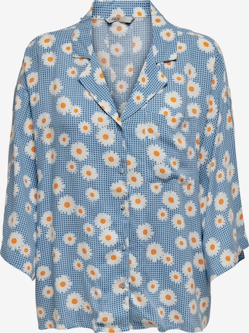 Only Petite Blouse 'Demi' in Blauw: voorkant