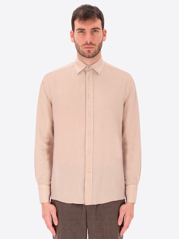 Coupe regular Chemise 'Ercole' Distretto12 en rose : devant