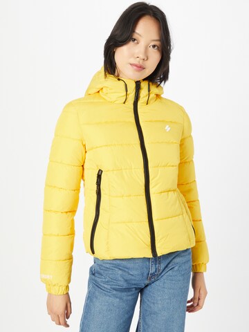 Superdry Winter Jacket in Yellow: front