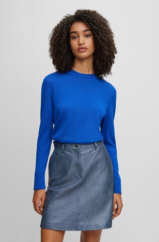 BOSS Sweater 'C_Fanikasa' in Blue: front