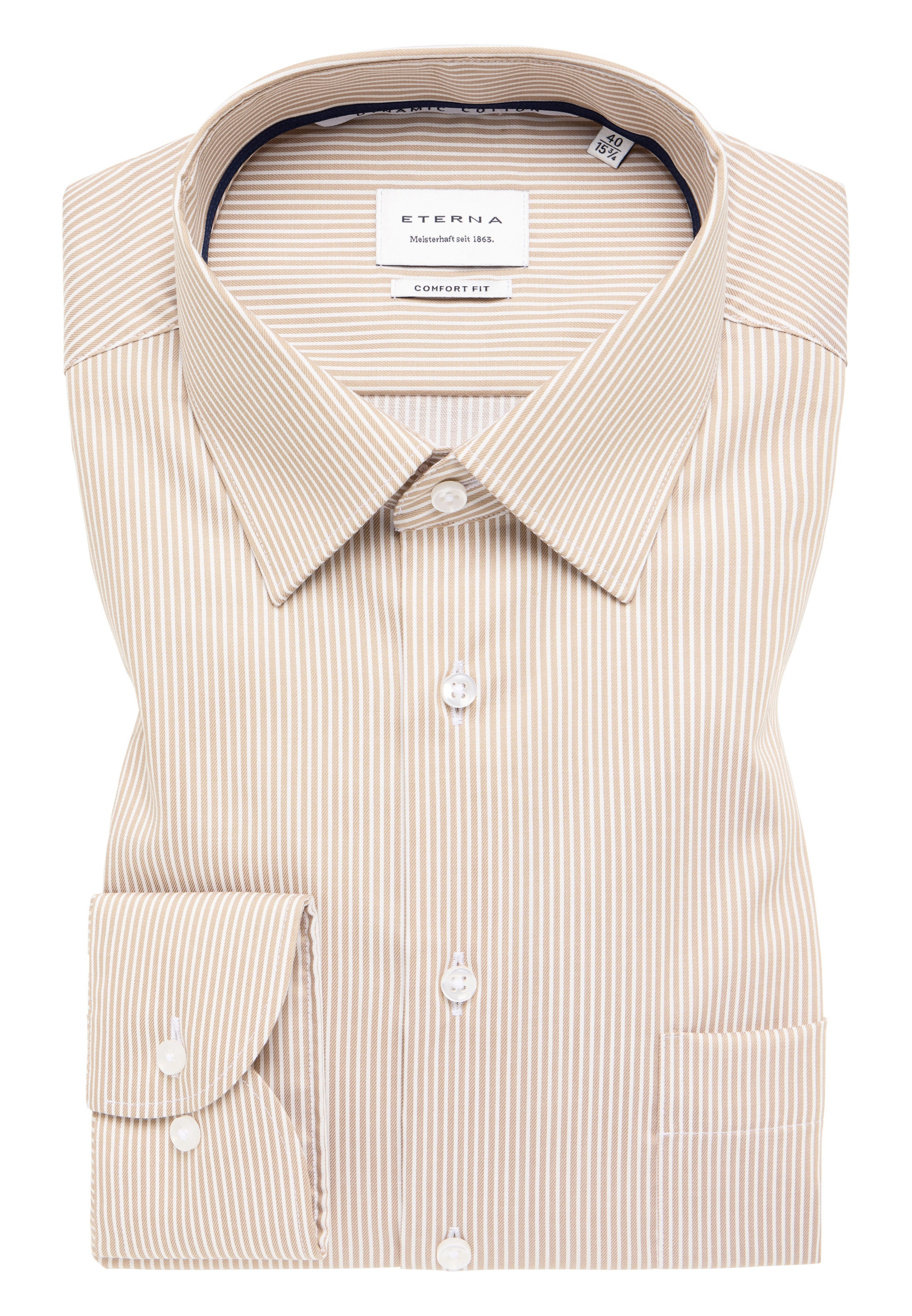 ETERNA Comfort fit Business shirt in Brown