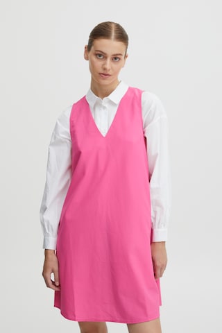 ICHI Dress 'Victoria' in Pink: front