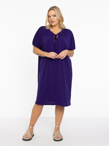 Yoek Dress in Purple