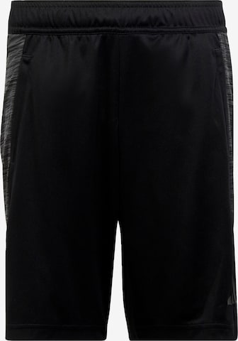 ADIDAS SPORTSWEAR Regular Workout Pants 'Aeroready Heather' in Black: front